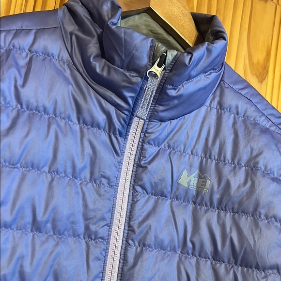 REI Kids Light Purple Down Puffer Jacket - Picture 3 of 10
